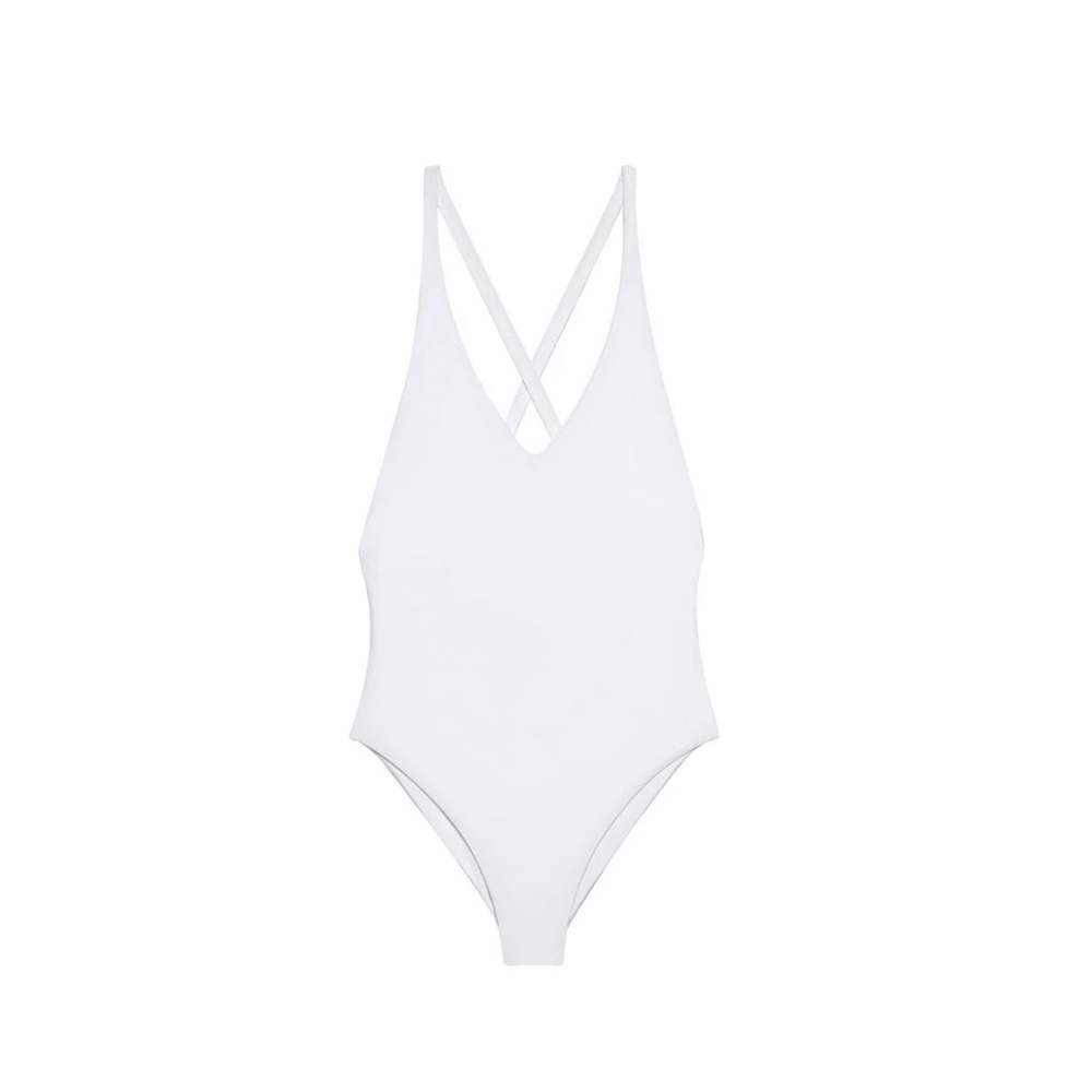NWT white Jade swim Mila swimsuit Size Small